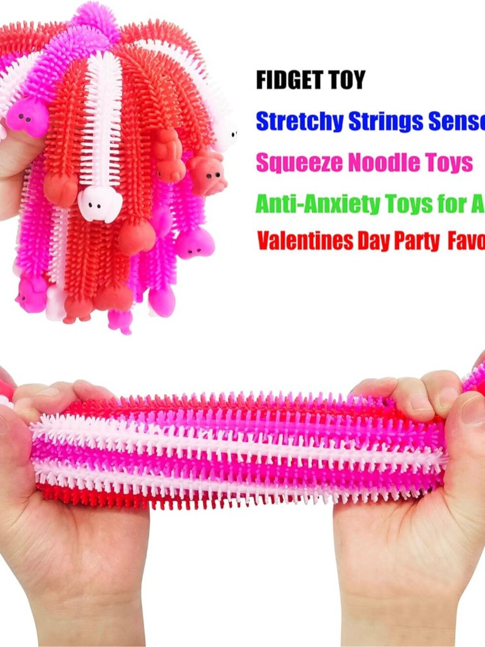 36 Pack Valentines Day Gifts Stretchy Strings Sensory Autism Toys Stretchy Fidge - Picture 3 of 7